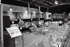 店内に設けられた水族館コーナー